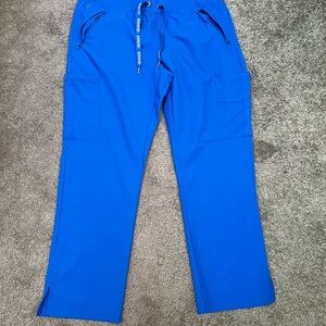 Medcouture Vibrant Blue Cargo scrub pants